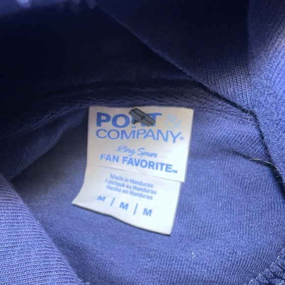 VTG Oregon Port and Company Hoodie Men's Size M Blue - Picture 6 of 7